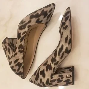 Sam edelman leopard block heels cheap